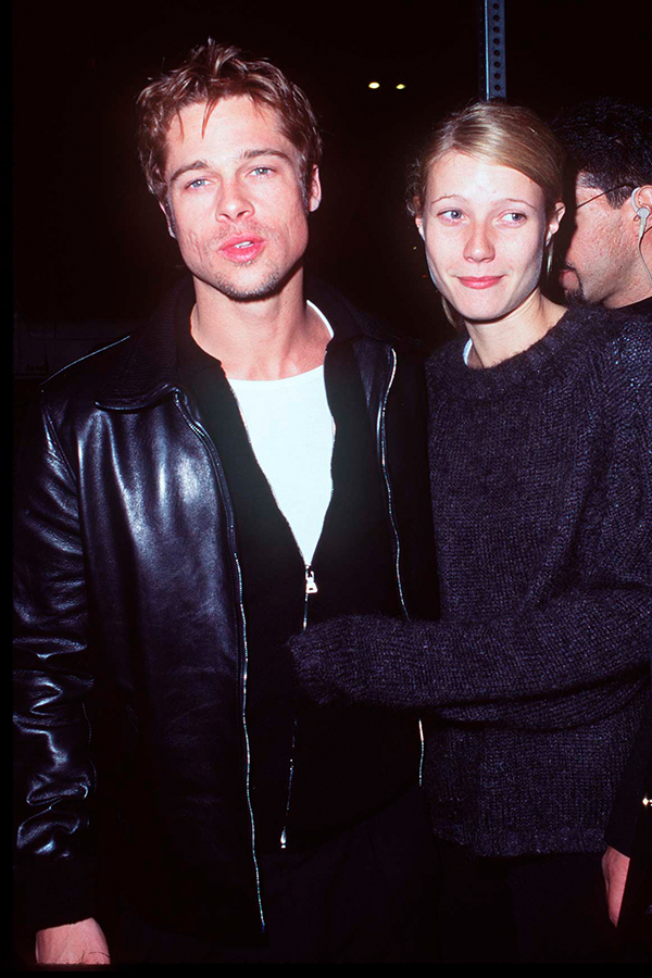 Brad Pitt lecciones en cómo usar una chamarra de piel foto getty images