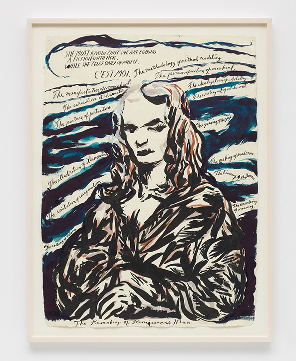 Raymond Pettibon, No title (She must know...), 2010 Cortesia del artista y David Zwirner