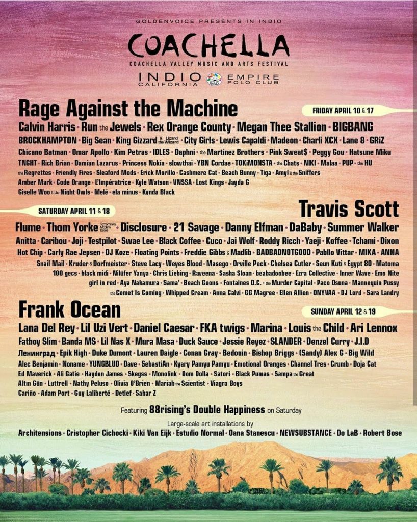 5 bandas Coachella - Foto Coachella