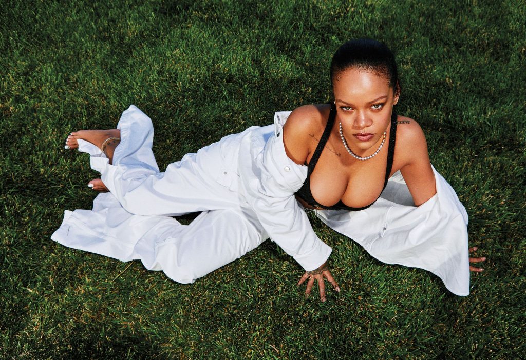 Rihanna Gray Sorrenti Harper's Bazaar