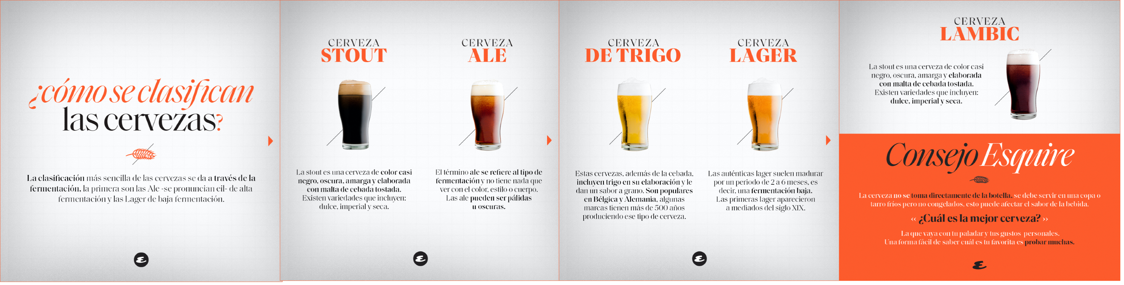 tipos de cerveza infografía cerveza