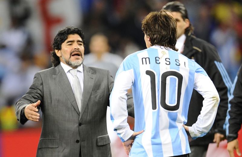Muere Maradona messi