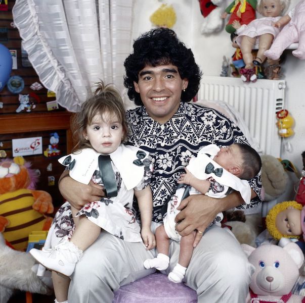 Maradona y sus bebés