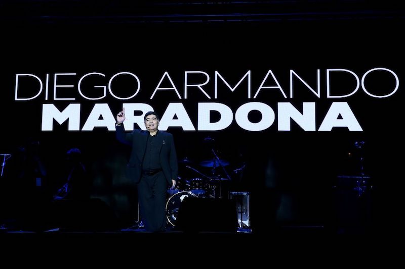 Maradona en speech