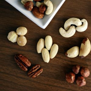 Nueces comida saludable
