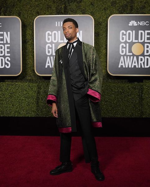 Golden Globes 2021 hombres mejor vestidos Jackson Lee
