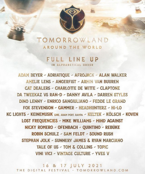 Tomorrowland: Festivales de música 2021
