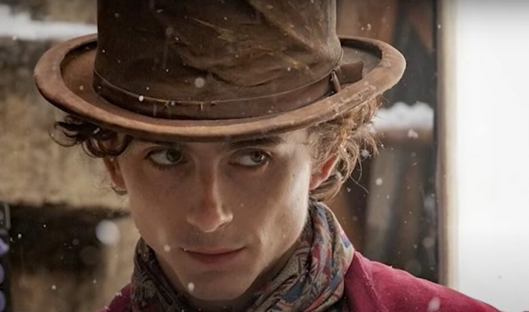 willy wonka con timothee chalamet