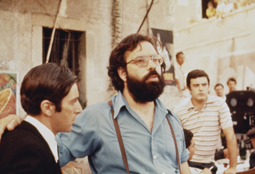 Coppola durante el rodaje de El Padrino