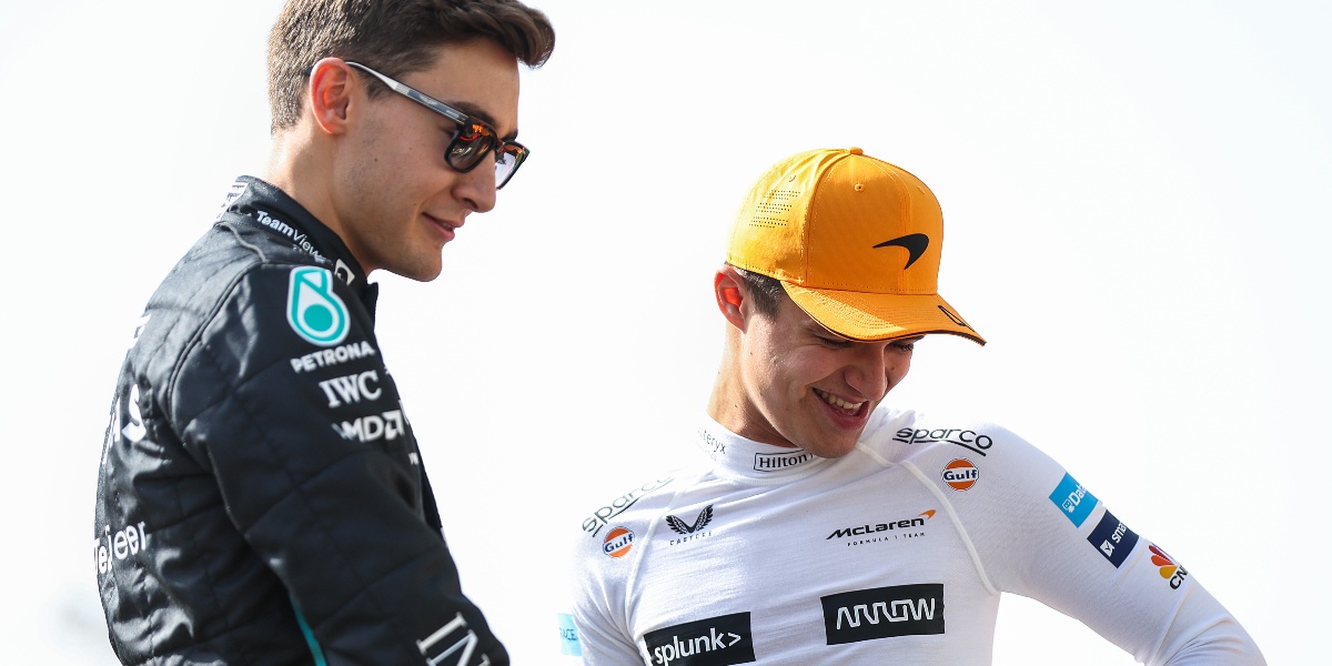 Russell y Norris, pilotos de Fórmula 1