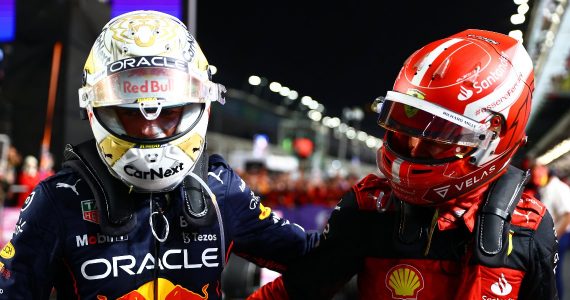 Max Verstappen y Charles Leclerc, pilotos de Fórmula 1