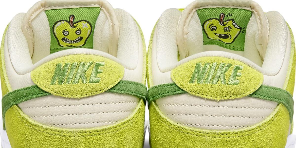 El detalle de las manzanas en los tenis de Nike