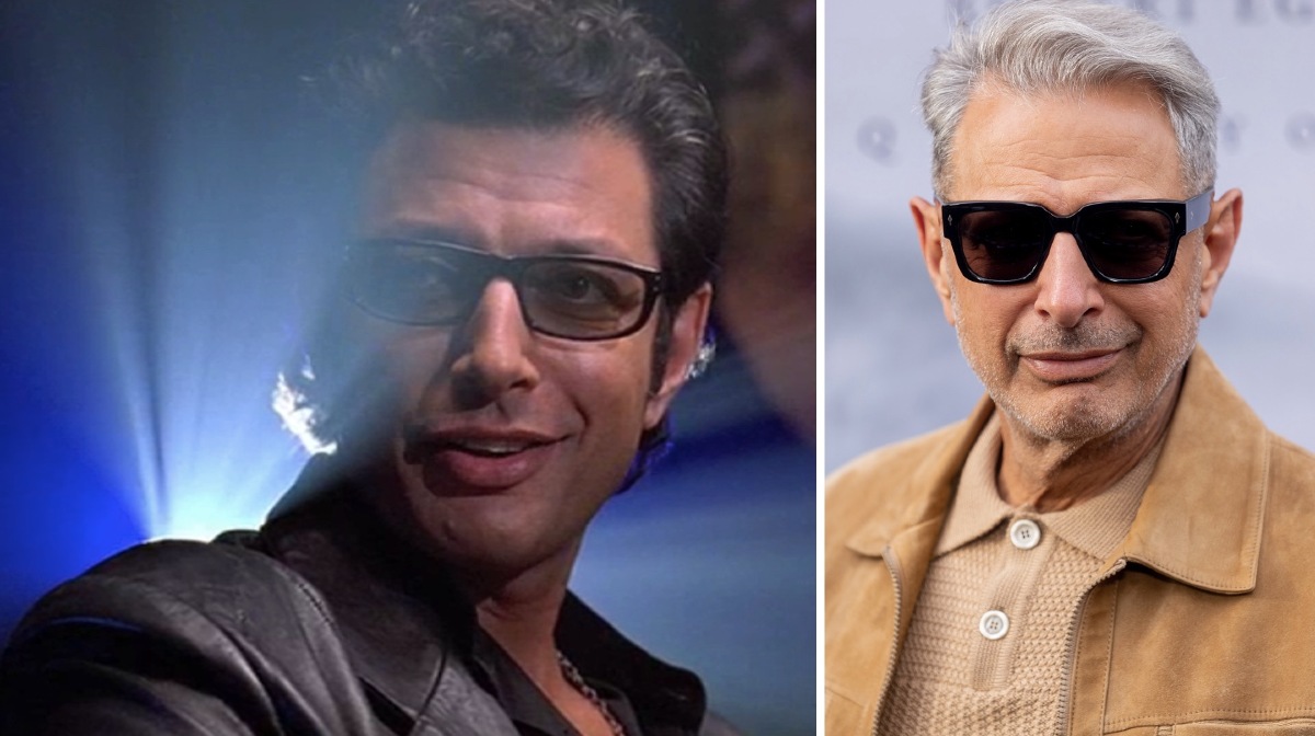 Jeff Goldblum Jurassic Park antes y ahora